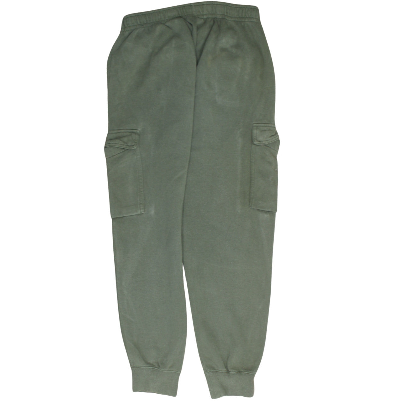 Nike Men's Green Fleece Jogger Cargo Trousers Size M