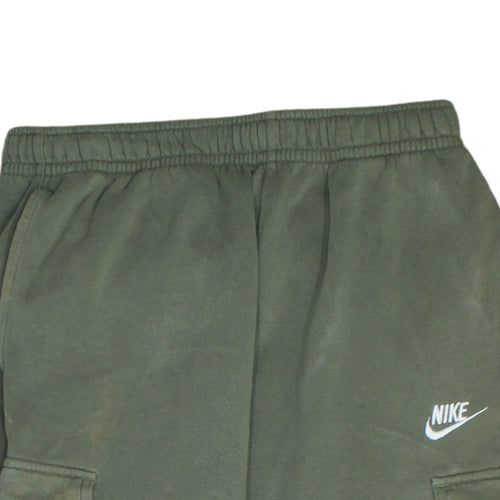 Nike Men's Green Fleece Jogger Cargo Trousers Size M