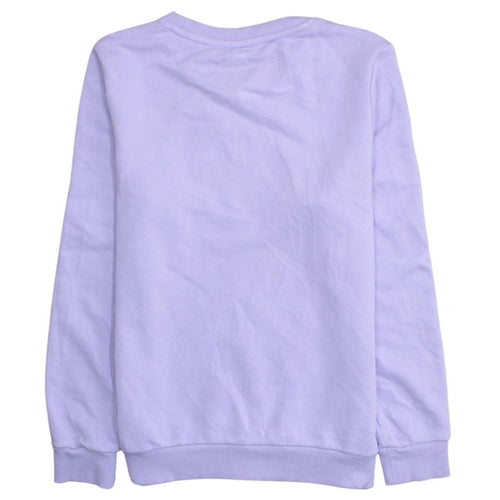 Puma Womens Purple Crew Neck Pullover Sweatshirt Size M