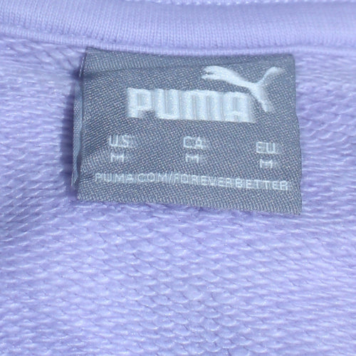 Puma Womens Purple Crew Neck Pullover Sweatshirt Size M