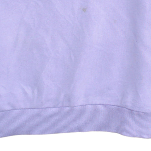 Puma Womens Purple Crew Neck Pullover Sweatshirt Size M