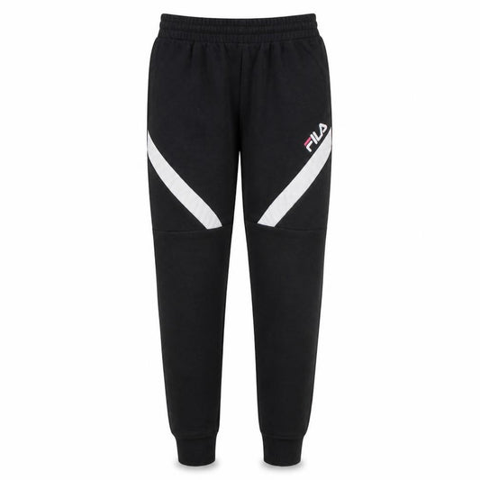 Front view of Fila Men Black Jogger Sweatpants Medium Elastic Waist Track Pants