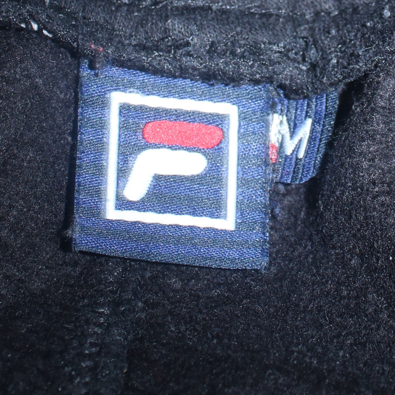 FILA Men Black Jogger Sweatpants Medium Elastic Waist Track Pants