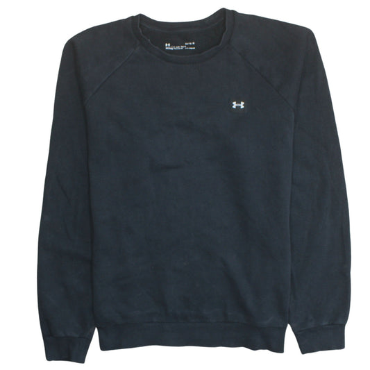 Under Armour Men's Black Crew Neck Fleece Sweatshirt Size L