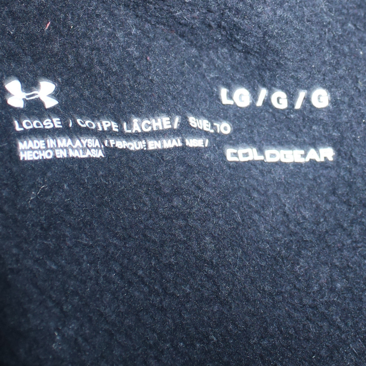 Under Armour Men's Black Crew Neck Fleece Sweatshirt Size L