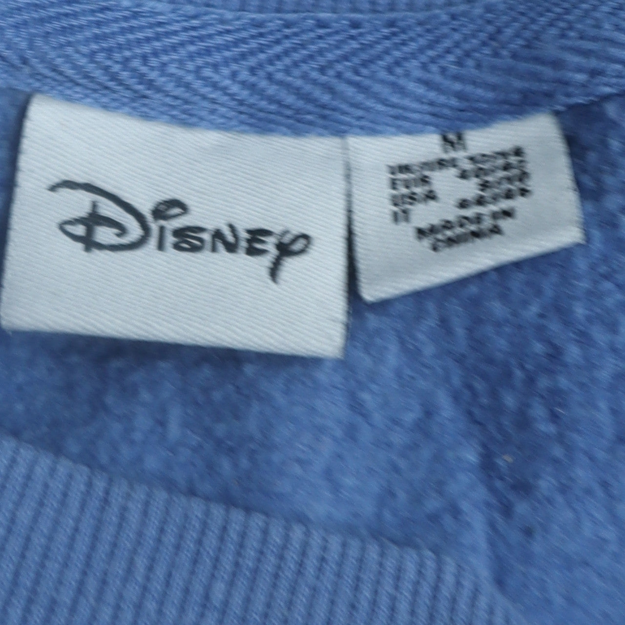 Disney x Primark Womens Blue Stitch Sweatshirt M Graphic Pullover