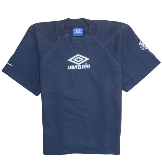 Umbro Men's Blue Crew Neck Short Sleeve Sports T-Shirt Size L