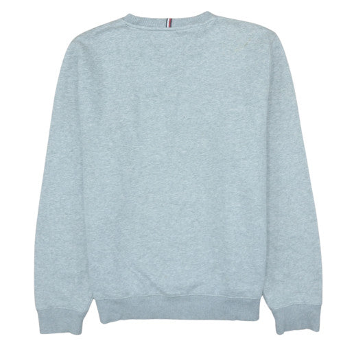 Tommy Hilfiger Men's Grey Cotton Logo Sweatshirt M