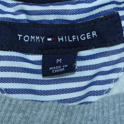 Tommy Hilfiger Men's Grey Cotton Logo Sweatshirt M