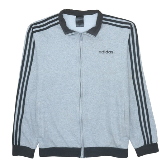 adidas Men's Grey Medium Track Jacket Full Zip Sportswear