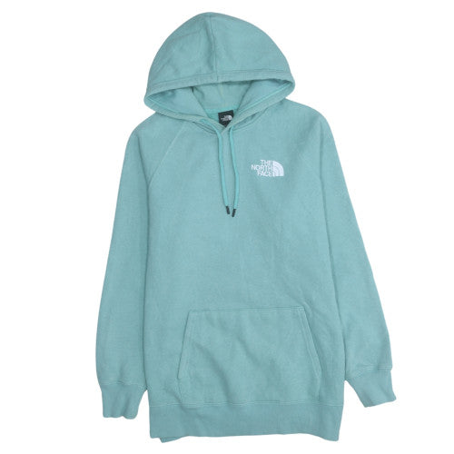 The North Face Womens Blue Pullover Hoodie Size L Cotton Blend