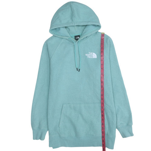 The North Face Womens Blue Pullover Hoodie Size L Cotton Blend