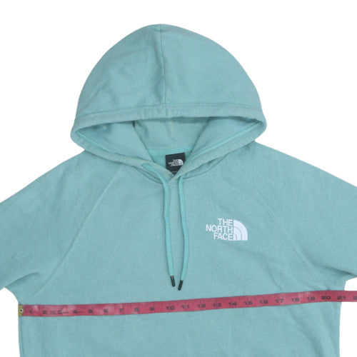 The North Face Womens Blue Pullover Hoodie Size L Cotton Blend