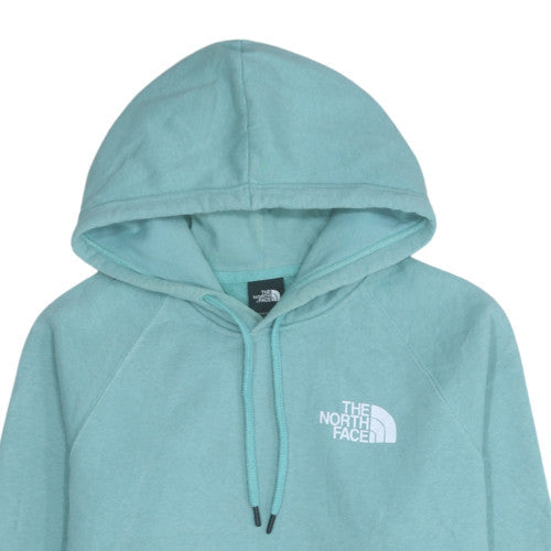 The North Face Womens Blue Pullover Hoodie Size L Cotton Blend
