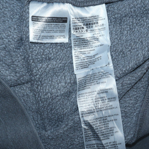 Levi's Men's Grey Logo Crew Neck Pullover Sweatshirt Size L