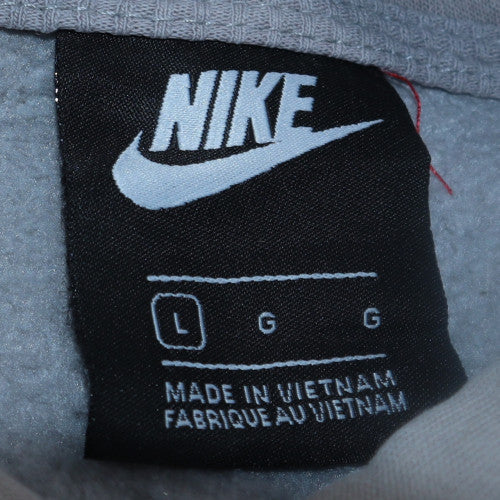 Nike Women’s Grey Pullover Hoodie Size L Cotton Blend Casual