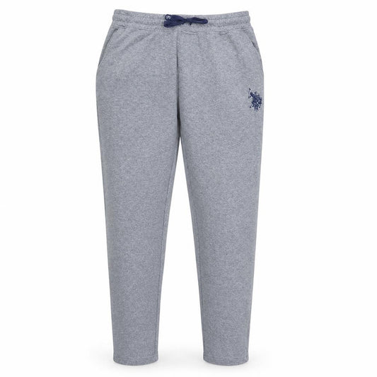 Front view of U.S. Polo Assn. Men's Grey Jogger Trousers L Regular Fit