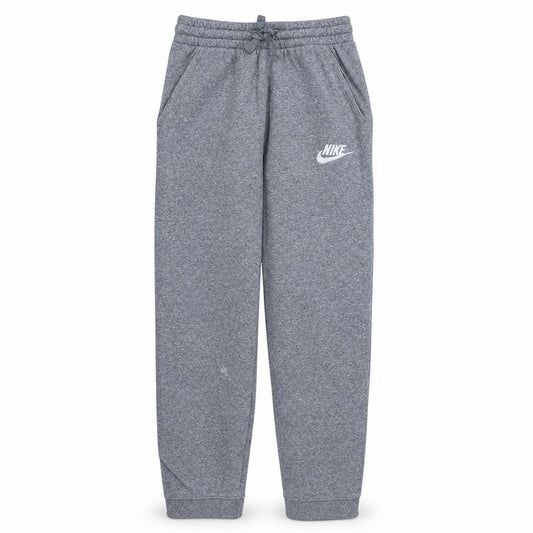 Front view of Nike boys’ grey jogger sweatpants xl 158-170cm with drawstring waist
