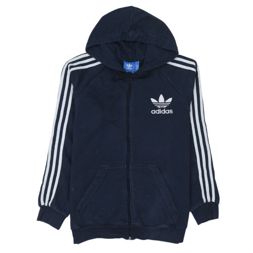 Adidas Men's Blue Full Zip Hoodie M Sports Fleece