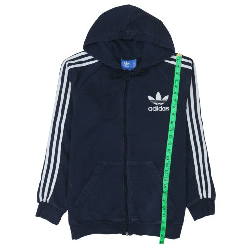 Adidas Men's Blue Full Zip Hoodie M Sports Fleece