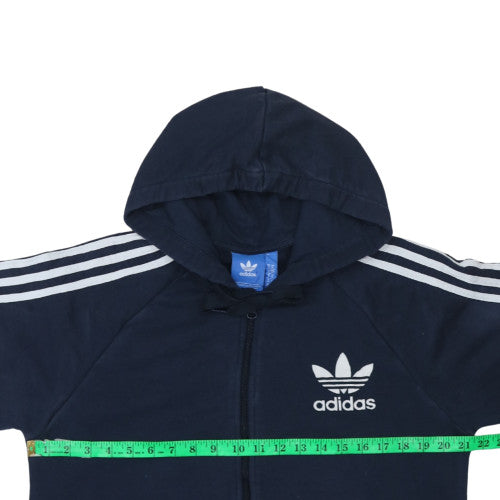 Adidas Men's Blue Full Zip Hoodie M Sports Fleece