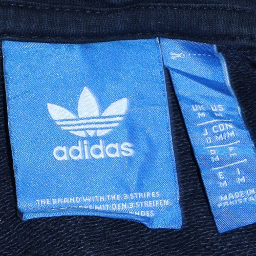 Adidas Men's Blue Full Zip Hoodie M Sports Fleece