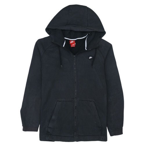 Nike Men's Black Full Zip Hoodie L Fleece Sweatshirt