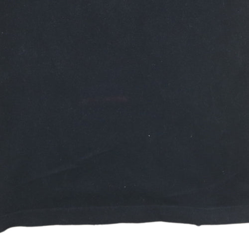 Tommy Jeans Men's Black Polo Shirt L Cotton Logo Classic Fit