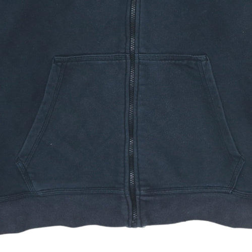 Nike Mens Black 2XL Full Zip Hoodie Sweatshirt Fleece