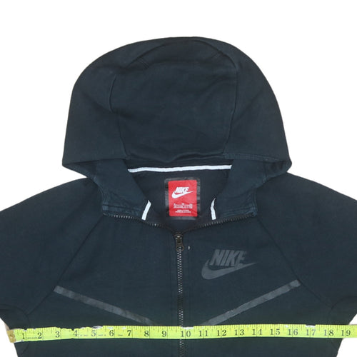 Nike Boys Black XL Full Zip Hoodie Sweatshirt 13-15 Years Fleece Lined