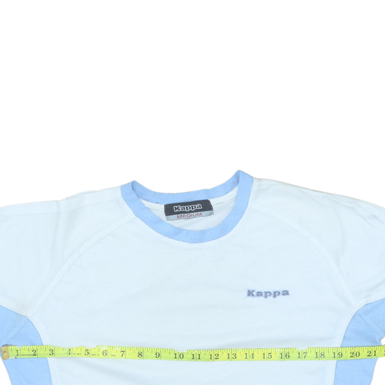 Kappa Men’s Light Blue Crew Neck Short Sleeve Cotton T-Shirt Medium