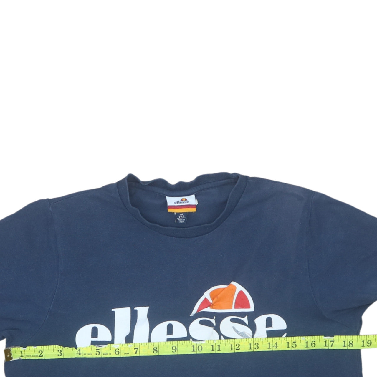 Ellesse Boys Blue 14 Years Logo Graphic Cotton Short Sleeve T-Shirt