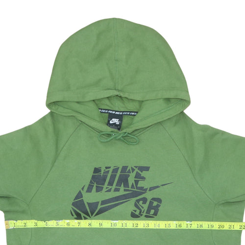 Nike SB Men's Green Pullover Hoodie M Regular Fit Graphic Skate Sweatshirt