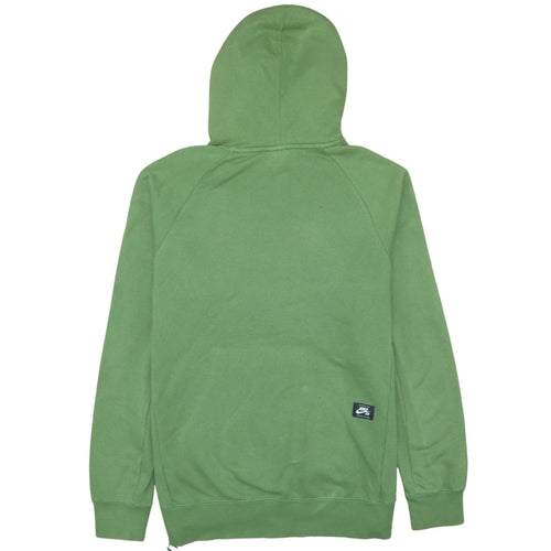 Nike SB Men's Green Pullover Hoodie M Regular Fit Graphic Skate Sweatshirt