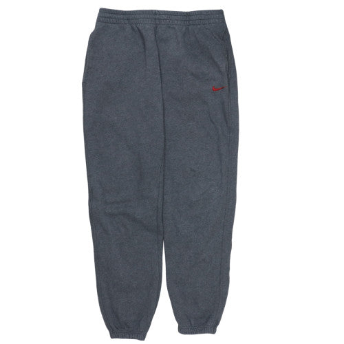 Nike Men's Grey Fleece Sweatpants L Regular Fit Elastic Waist