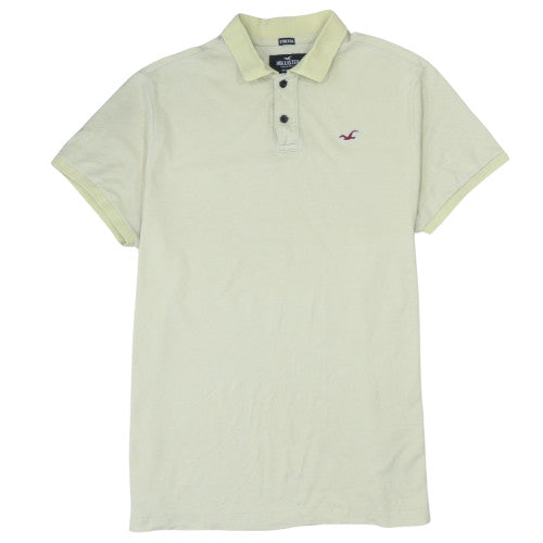 Hollister Men's Beige Epic Flex Stretch Polo Shirt XXL