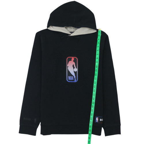 BOSS NBA Men’s Black Pullover Hoodie L Regular Fit Fleece