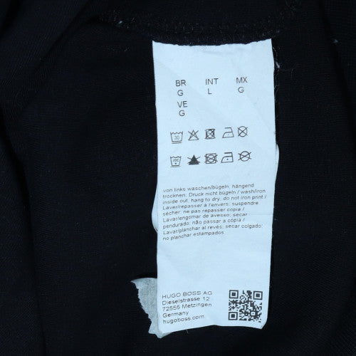 BOSS NBA Men’s Black Pullover Hoodie L Regular Fit Fleece