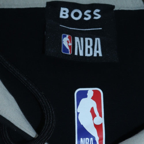 BOSS NBA Men’s Black Pullover Hoodie L Regular Fit Fleece