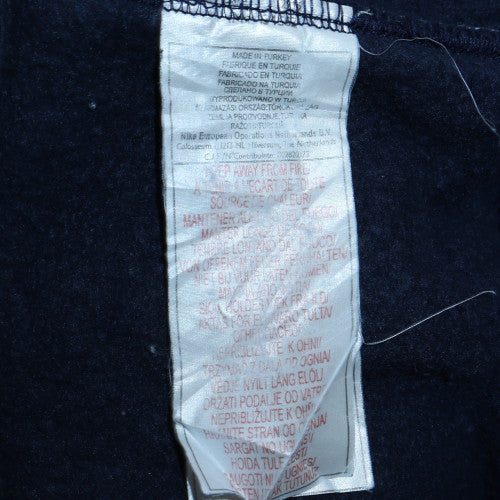 Nike Men's Blue Embroidered Crew Neck Pullover Sweatshirt Size L