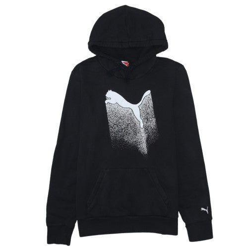 Puma Womens Black Size 14 Pullover Hoodie Sweatshirt