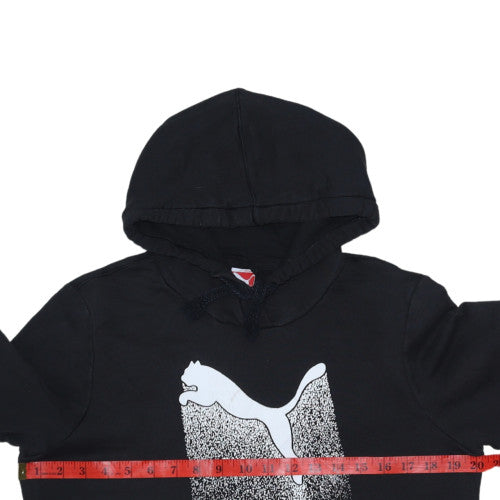Puma Womens Black Size 14 Pullover Hoodie Sweatshirt