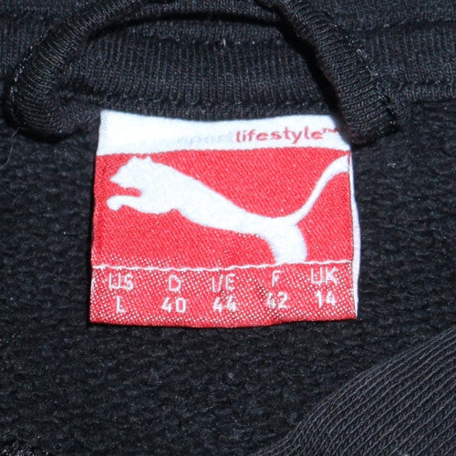 Puma Womens Black Size 14 Pullover Hoodie Sweatshirt