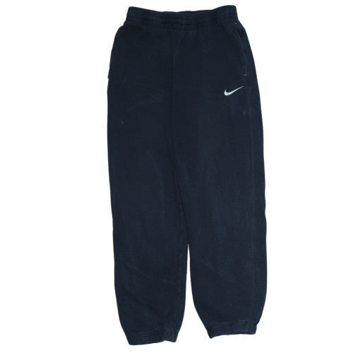 Nike Boys Black Fleece Sweatpants 12-13 Years Regular Fit Activewear Trousers