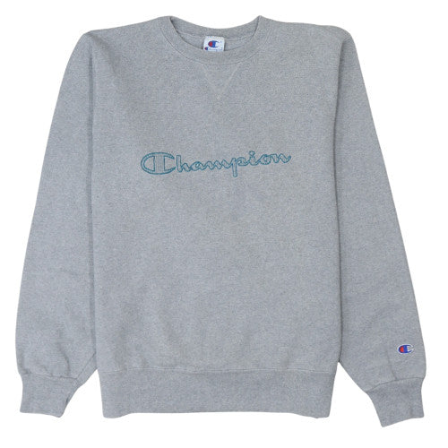 Champion Men's Grey Medium Pullover Fleece Sweatshirt