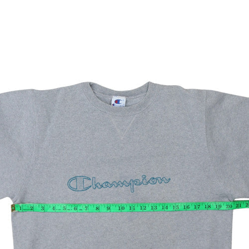 Champion Men's Grey Medium Pullover Fleece Sweatshirt