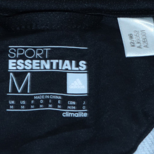 Adidas Men's Grey Full Zip Hoodie Sport Essentials Climalite Size M