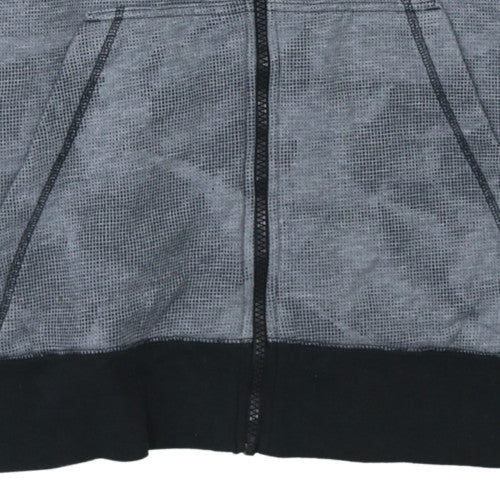 Adidas Men's Grey Full Zip Hoodie Sport Essentials Climalite Size M