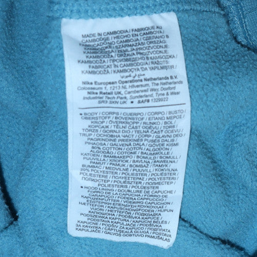 Nike Women’s Blue Pullover Hoodie Medium Cotton Blend