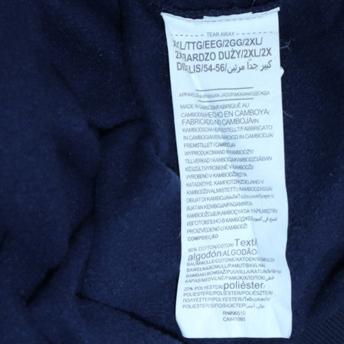 Under Armour Men's Navy Blue XXL Crew Neck Sweatshirt ColdGear Loose Fit